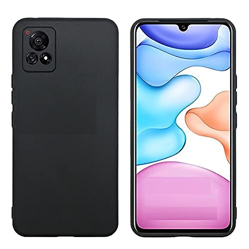 More FitRubber Soft Silicone Candy Shockproof Slim Back Cover for Vivo Y72 5G (Black, India)