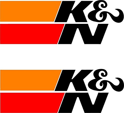 ARWY car stickers exterior K and N Windows, Sides, Hood, Bumper Car Sticker(19X7cm) Pack of 2