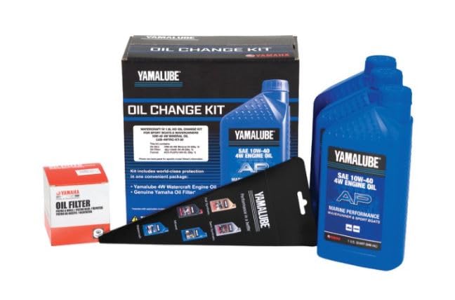 Yamaha 1.9L (1900) HO Waverunner/Sport Boat Oil Change Kit w/Filter - LUB-4WTRC-KT-30