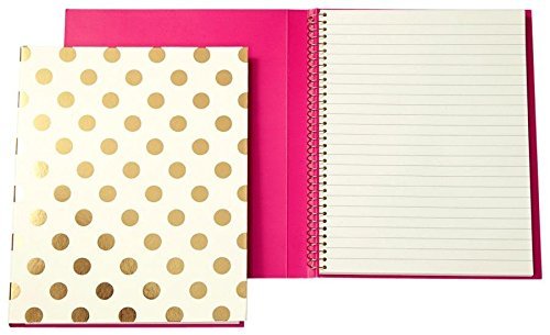 Kate Spade New York Gold Dots Spiral Lined Notebook