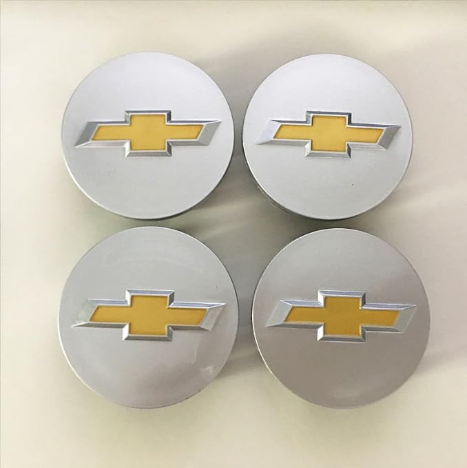 4Pcs Car Hub Center Cover, Aluminum Trim Badge Dust Tuning Covers 3D Emblems Alloy Wheel Centre Caps 59MM Universal Hub Caps Wheel Dust-proof Covers, For C-hevrolet Chevy v8 Aveo Trax Cruze Lacetti