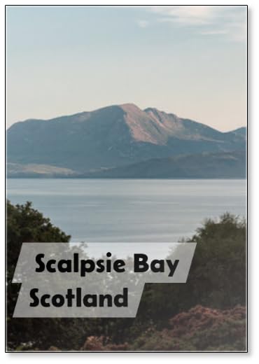 View of Scalpsie Bay at Dusk, Isle of Bute, Scotland, Fridge Magnet