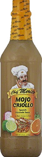 Chef Merito® | Mojo Criollo Marinade | No MSG| 25 Ounces | Pack of One | Large Bottle | Authentic Flavor