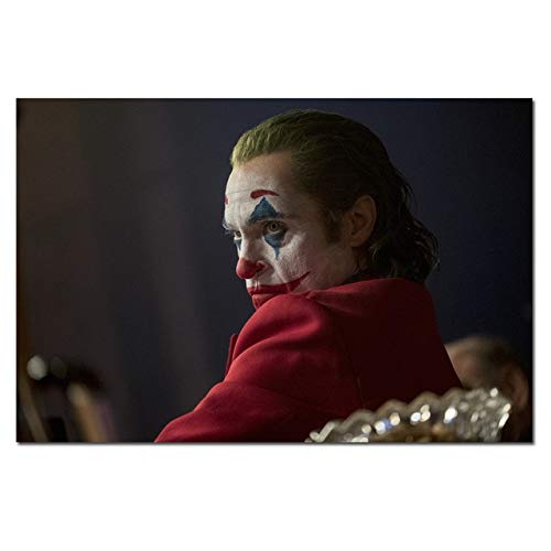 Painting & Calligraphy - Movie Joker Silk Poster Joker Origin Movie Prints Comics Wall Art Decor Pictures Joaquin Phoenix Film Posters 24x36" (373 60x90cm No Frame)