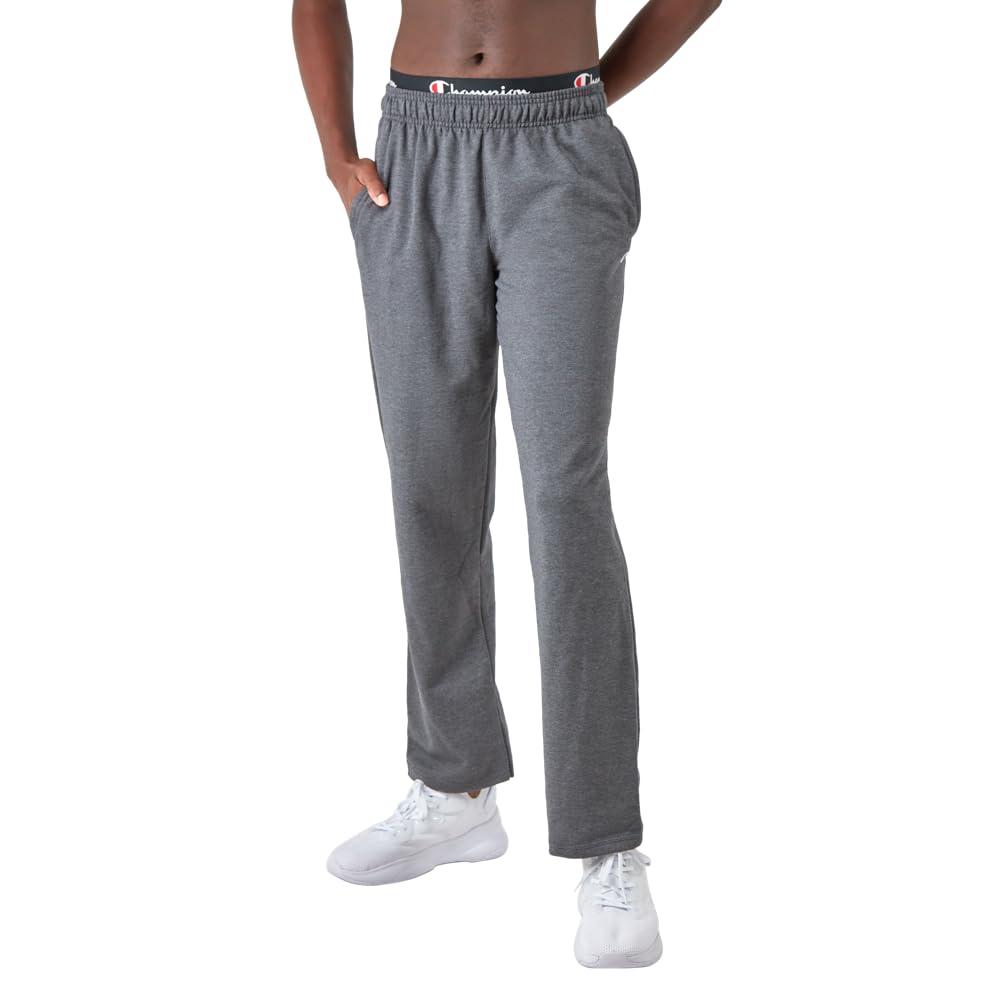 Champion Men's Sweatpants, Powerblend, Fleece, Open-bottom Sweatpants (Reg. Or Big & Tall)