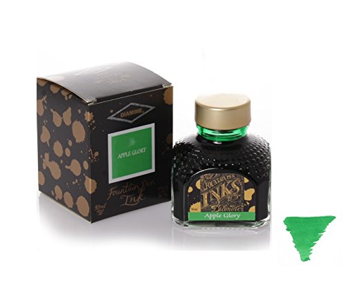 Diamine Ink, England, from 1864 Bottle Ink, Ink Bottle, Apple Glory, Apple Green, 80 ml