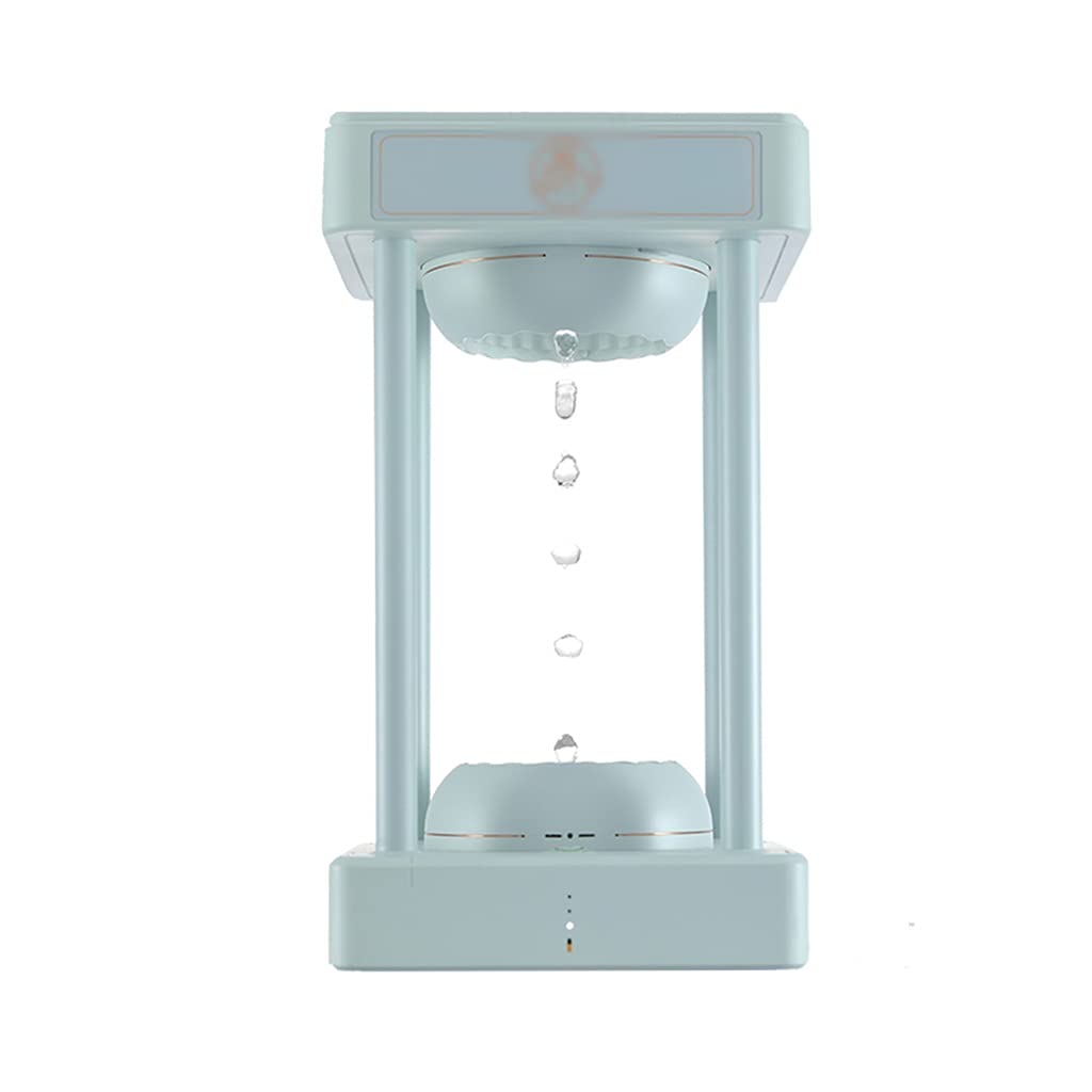 DAGONGREN Rainbow Cloud Anti Gravity Levitating Water Drops Time Hourglass Fountain Hydra Lamp