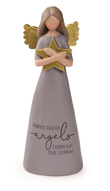 Blossom Bucket2266-13062 Protected Through The Storm Angel Figurine, 8-inch Height