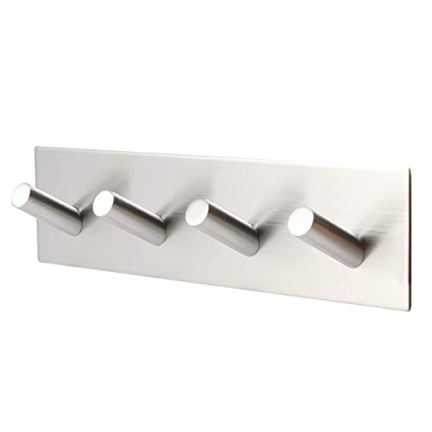 Self Adhesive Wall Door Hooks Heavy Duty Stainless Steel Clothes Hanger