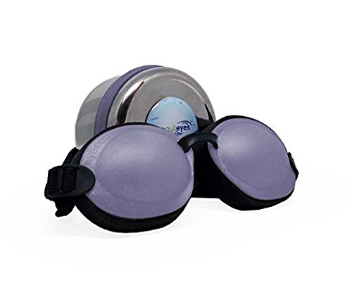 Eye Eco Tranquileyes Mini Sleep Eye Mask – Dark Eye Mask for Dry, Irritated Eyes - Improve Sleep with Soft Comfort - Adjustable Straps That Creates Darkness – Travel, Nap, or Regular Sleep - Lavender