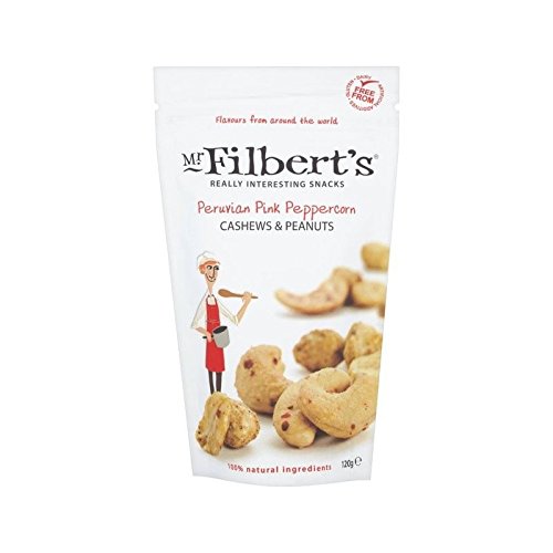 Mr Filbert's Peruvian Pink Peppercorn Cashews & Peanuts 120g - Pack of 2