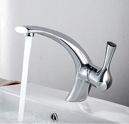 Leilims Copper faucet basin single-lever faucet bathroom sink hot and cold water mixer