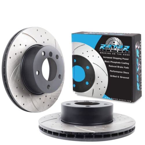 Front Drilled Grooved 300mm Brake Discs For BMW 3 Series E90 E91 E92 320I 325I