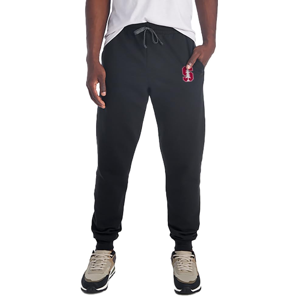 Campus LabOfficially Licensed Jogger Sweatpants Unisex for Men & Women with Pockets Primary Logo Black Collection