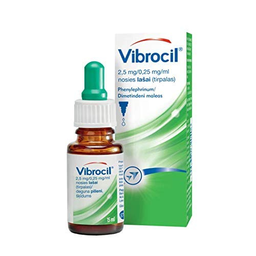 Vibrocil Nasal Drops 15ml - Quickly Reduces Swelling & Runny Nose