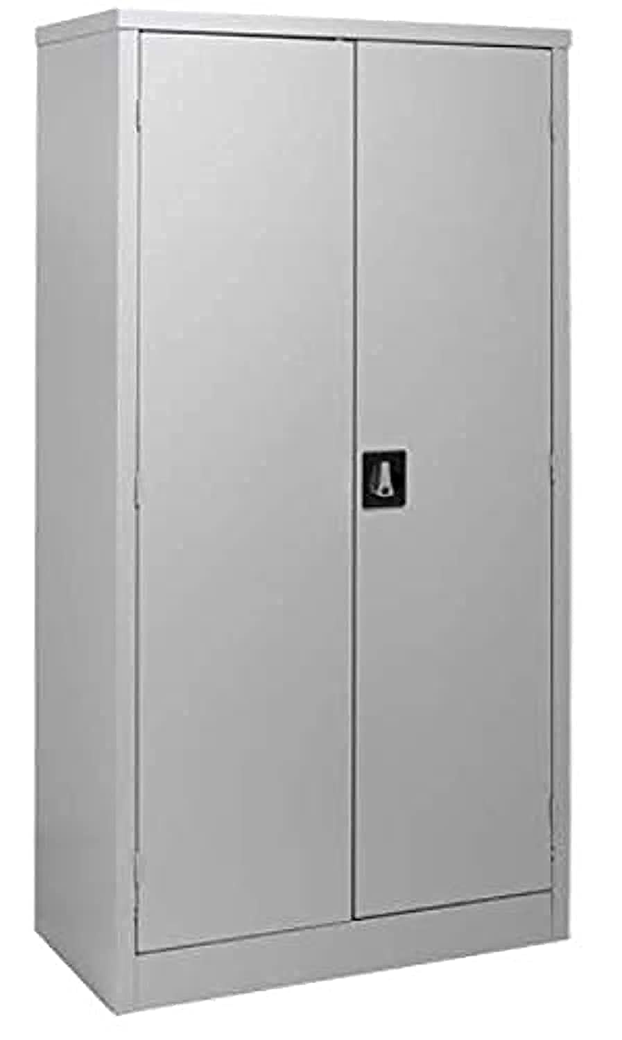 Galaxy Design Heavy Duty Two Door Glass and Steel built Cabinet Grey Color - Size ( L x D x H ) 90 x 40 x 185 cm Model GDF-FC06.