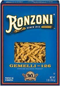 Ronzoni Gemilli Enriched Macaroni 16 Oz. Pack Of 3.