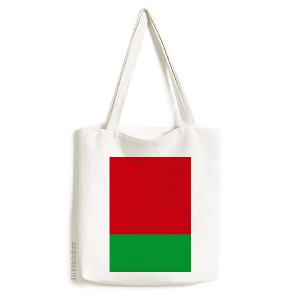 DIYlabDIYthinker Belarus National Flag Asia Country Tote Canvas Bag Shopping Satchel Casual Handbag