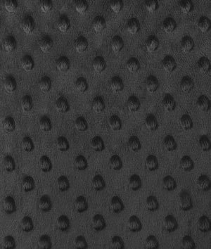 Black Minky Dot Fabric - by the Yard