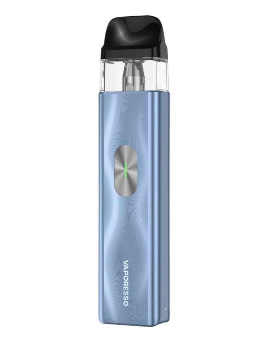 Vaporesso XROS 4 Mini Pod Kit - E-Cigarette Starter Vape Kit, Smooth MTL & RDTL Vaping, 16W, Fast Charging 1000mAh Battery, COREX 2.0, No Nicotine (Ice Blue)