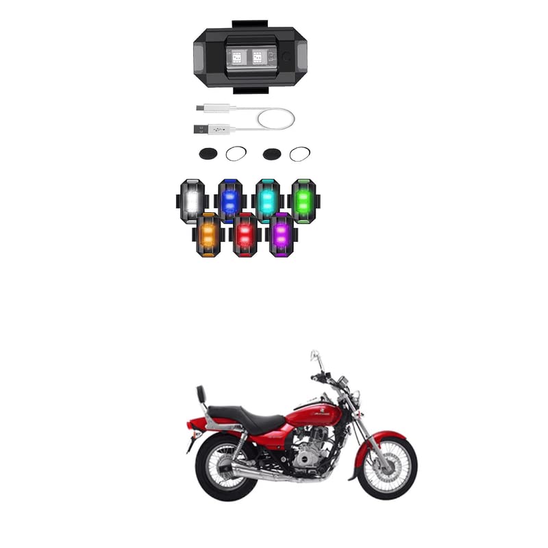 LOVMOTO Motorcycle LED Aircraft Led Strobe Light, 7 Colors Including 31 Lighting Models, USB Charging Drone Night Warning Singal Lights 1pc Comfortable With Ave-ng-er 220 D-TS-i