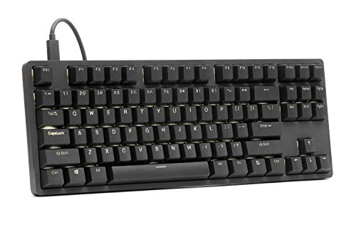 DROP ENTR Mechanical Keyboard â€” Tenkeyless Anodized Aluminum Case, Doubleshot Shine-Through PBT Keycaps, N-Key Rollover, USB-C, White Backlit LED, Fast & Linear Switches (Black, Gateron Yellow)