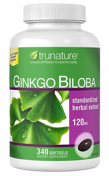 Tru Nature Ginkgo Biloba 340 Softgels