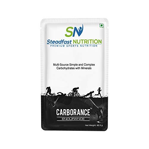 Steadfast Nutrition Carborance | Multisource Simple & Complex Carbohydrates with Minerals | Lab Tested | Steroid Free | Box of 15 Sachets | 62.5 G Per Serving