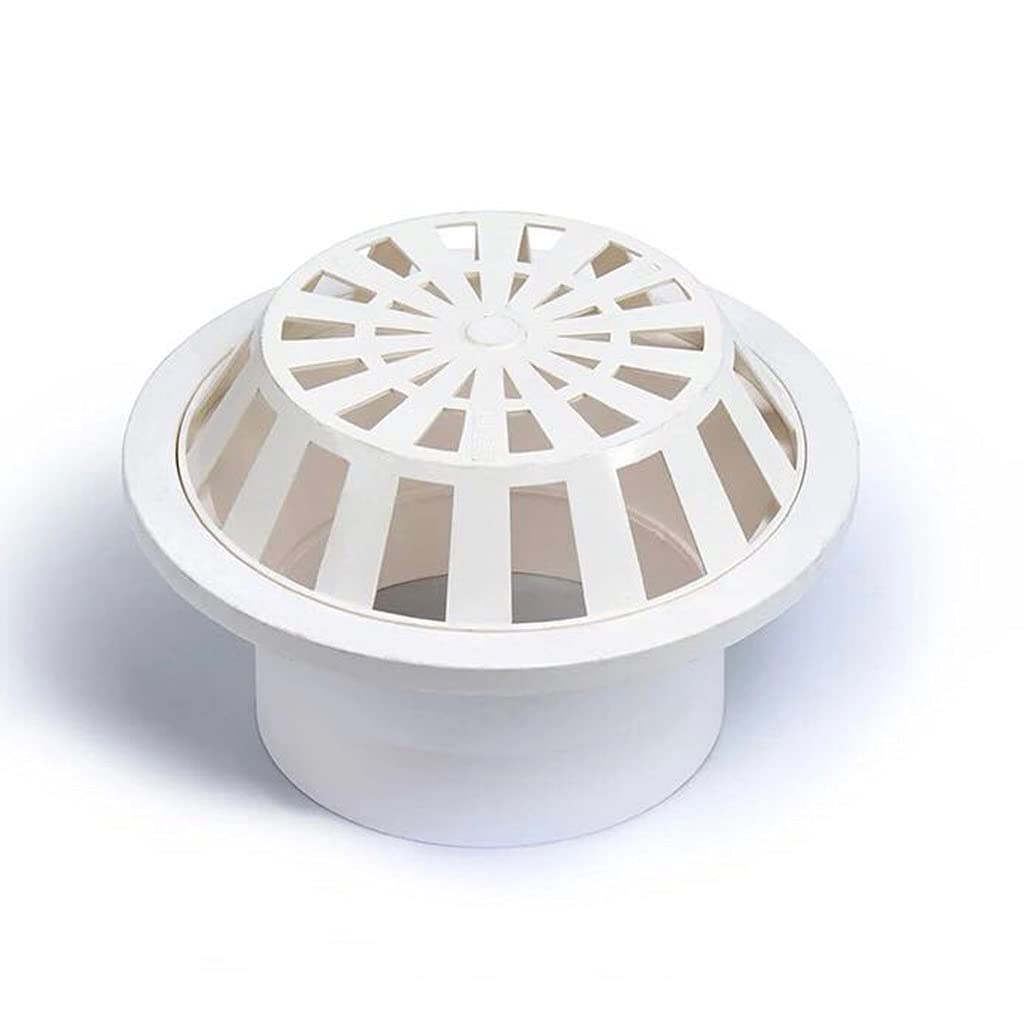 SXXYZY Outdoor Floor Drain Roof Floor Drain Round Rain Drain Bucket Breathable Cap Vent Plastic Roof Floor Drain