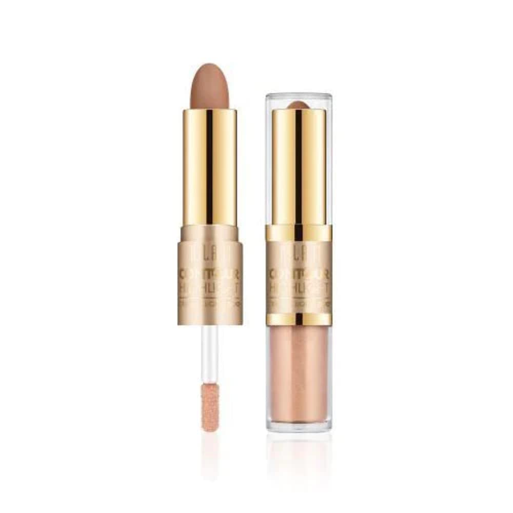 MILANI - Contour & Highlight Cream & Liquid Duo - 03 NATURAL/MEDIUM