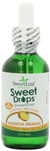 SweetLeaf Sweet Drops Valencia Orange Liquid Stevia Sweetener - Orange Stevia Drops, Zero Calories, Zero Sugar, Non-GMO, Gluten-Free, Keto Friendly, Flavor Drops Stevia - 2 Fl Oz, Pack of 2