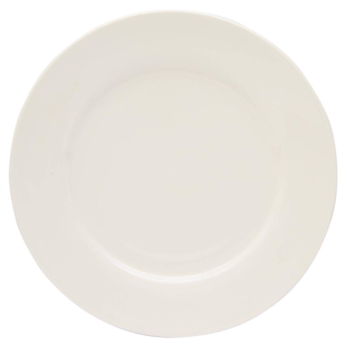 Shallow Porcelain White 10 Inch Dinner Plate - Ht310