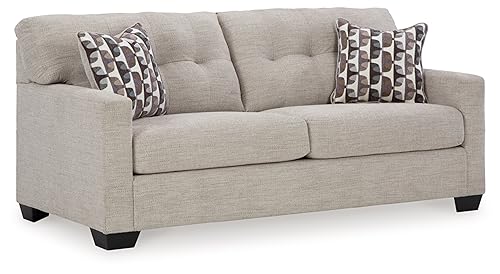 Signature Design by Ashley Mahoney Contemporary Tufted Sofa, Beige