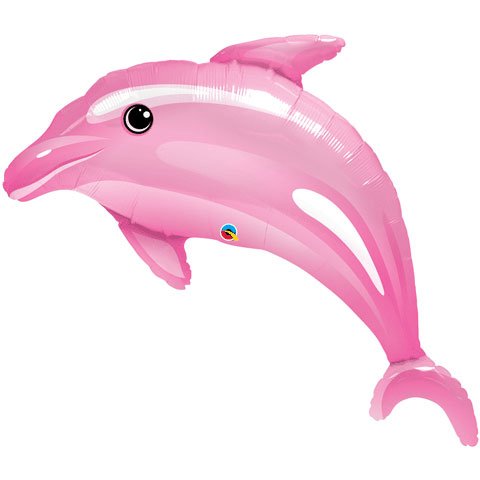 Qualatex 42" Delightful Pink Dolphin Helium Shape