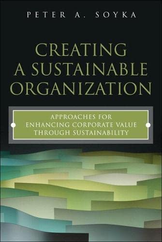 Creating a Sustainable Organization: Approaches for Enhancing Corporate Value Through Sustainability (paperback)