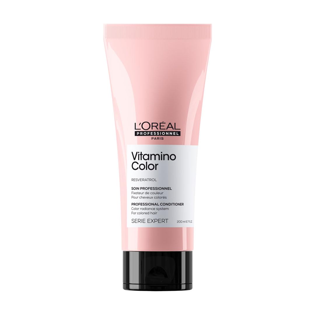 L’Oréal ProfessionnelVitamino Color Conditioner | Protects & Preserves Hair Color | Enriched with Reservatol| Adds Vibrancy & Enhances Shine | For Color-Treated Hair | SERIE EXPERT | 200ml