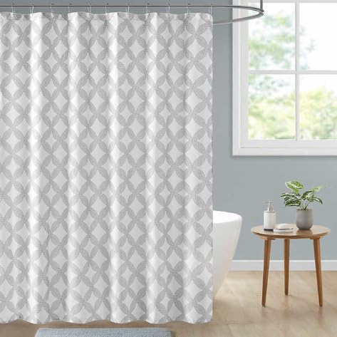 MARTHA STEWART 3-Piece Shower Curtain Set (Gray)