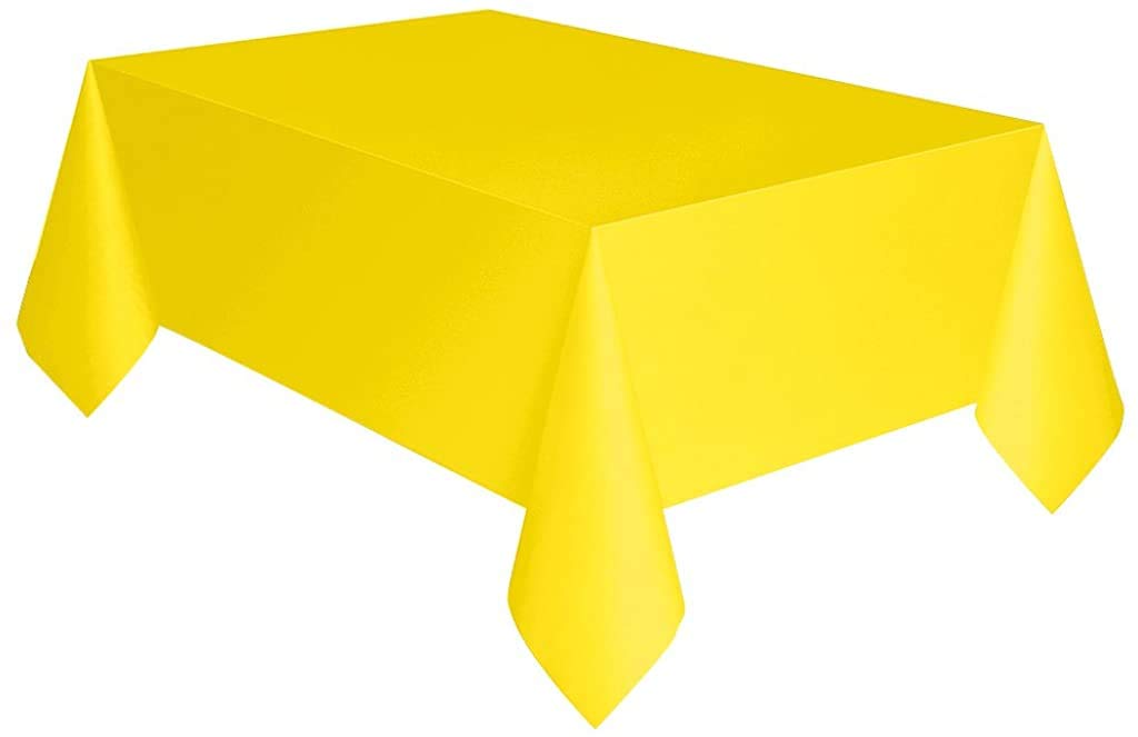 Unique Neon Yellow Plastic Table Cover