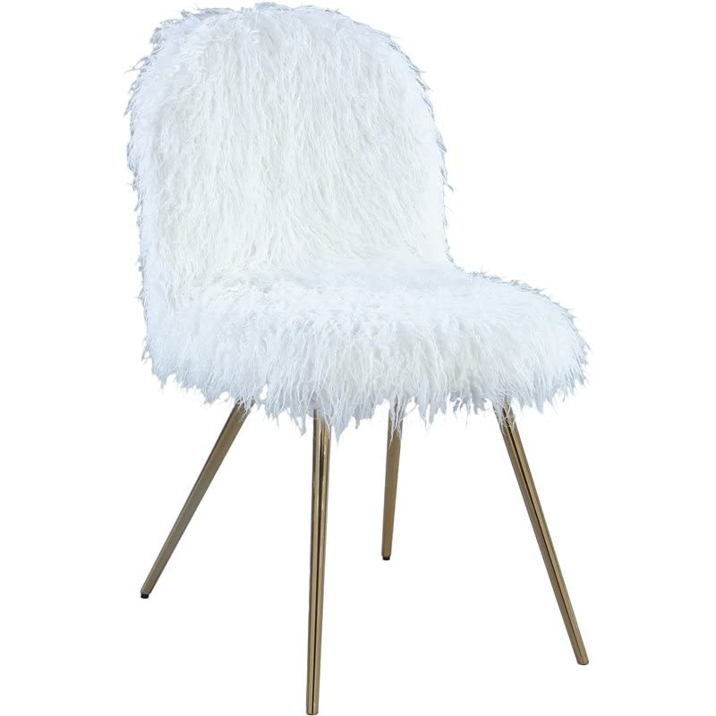 Roundhill Furniture Ravni Acent Chair, White