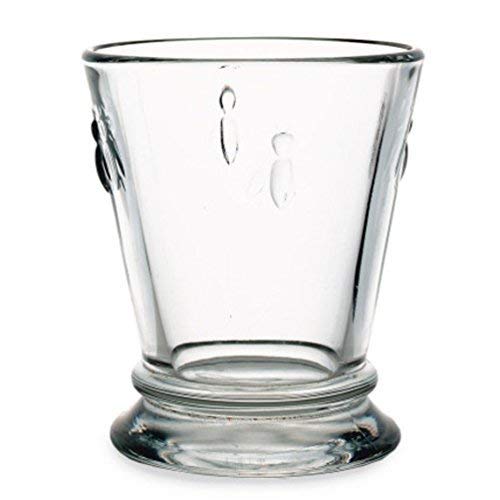 La Rochère, Side Table 1035 Bees Tumbler Glass Silver 27 cl 9 x 9 x 10,5 cm,Pack of 6