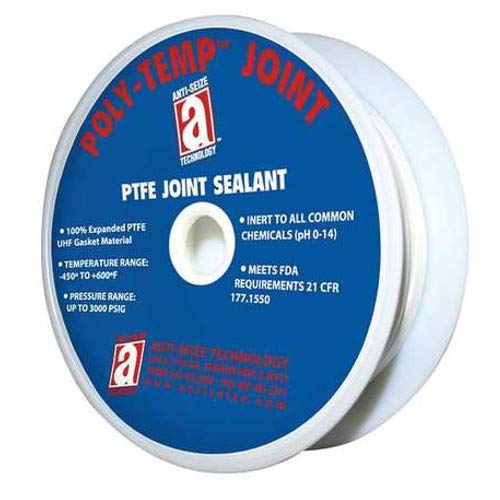 Anti-Seize Technology 28301, Poly-Temp 1mm x 1000' Joint Sealant PTFE