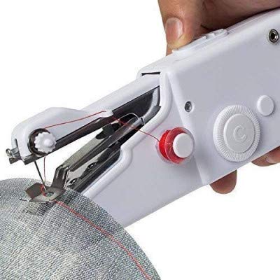 Mission pharmaceutical Sewing Machine, Mini Cordless Handheld Electric Sewing Machine, Quick Handy Stitch for Fabric, Clothing, Kids Cloth Home Travel Use