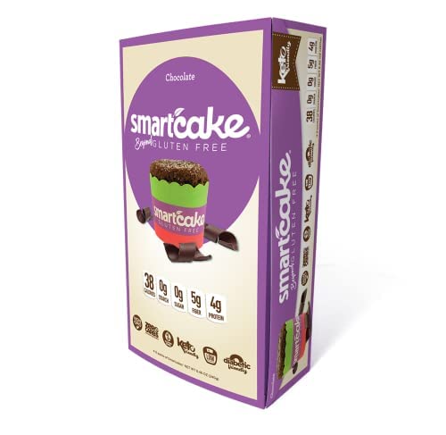 Smart Baking Company Smartcake, Sugar Free, Gluten Free, Low Carb, Keto Dessert (Chocolate, 8 CT)