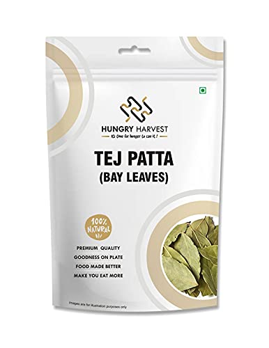 Hungry Harvest Tej PATTA Leaves /Whole Bay Leaves Spice / Bay Leafs / Tej Patta 300 Gram