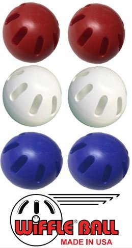 Wiffle Ball U.S.A Set Includes - Official Wiffle Ball Products - Red Wiffle Ball Set, White Wiffle Ball Set, Blue Wiffle Ball Set