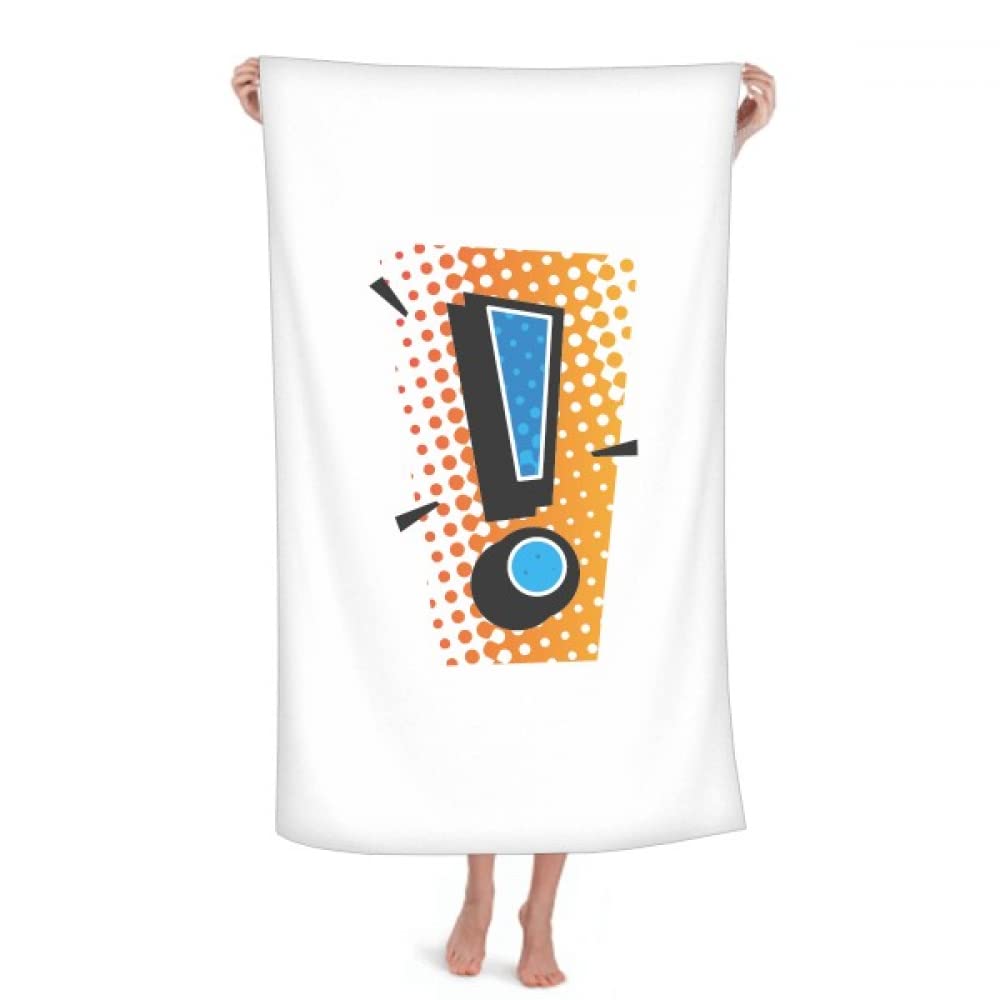 no/no Exclamation Mark Rend Art Deco Fashion Throw Blanket Soft Warm Flannel