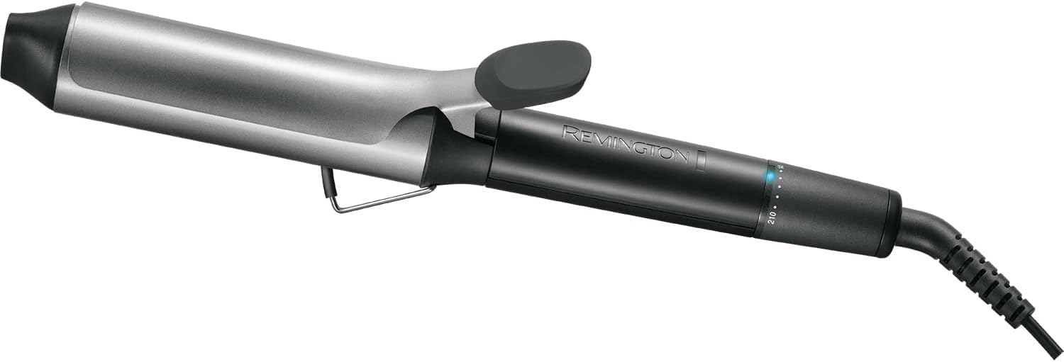 Remington 38mm Curling Tong for Big Bouncy Curls (Titanium Ceramic for Smoothness & Shine, Protective Coating with Anti-Static, Ceramic, Tourmaline Ionic, Fast 30 Second Heat Up, 140°C-210°C) CI5538