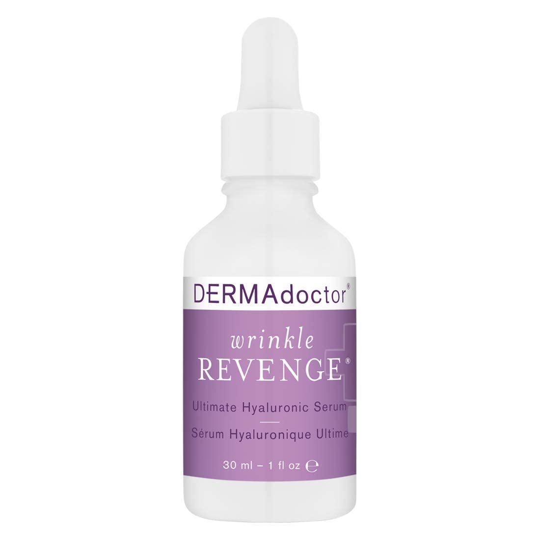 DERMAdoctorWrinkle Revenge Dermatologist Formulated Anti Aging Hyaluronic Acid Serum for Face, Hydrating Serum, Wrinkle Filler & Hydrating Primer - 1 fl oz