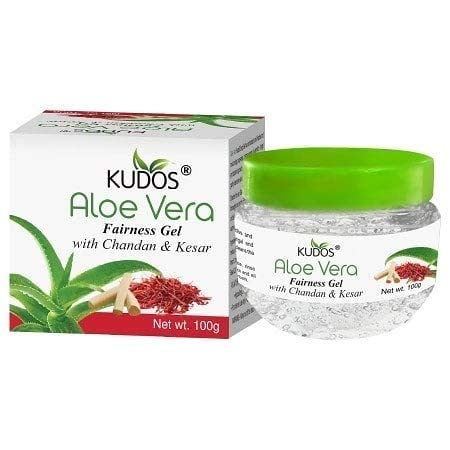 KUDOS ALOE VERA FAIRNESS GEL WITH CHANDAN & KESAR 100 GM (POF 2)