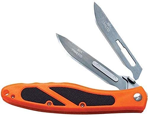 Havalon Piranta-Edge Blaze Orange Handle 12 Additional Crazy Sharp Blades (Piranta Edge Plus- Orange - Special Blade Edition, One Size)